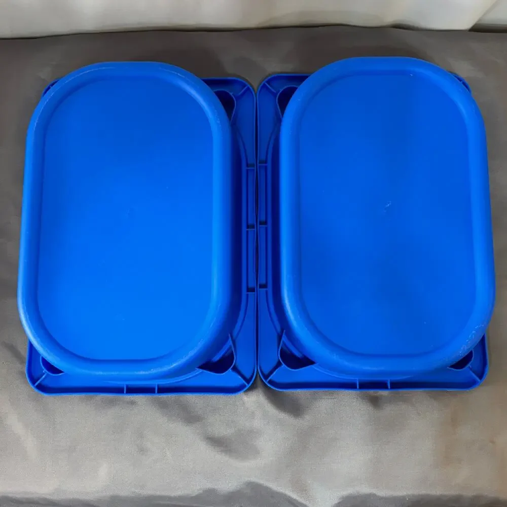IKEA Trofast Boxes Bins Blue Lot of 2 X-Small 7 3/4